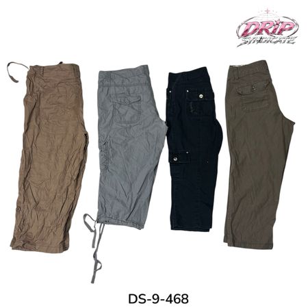 Trendy Y2K Cargo Capri für mühelosen Street Style (DS-9-468)