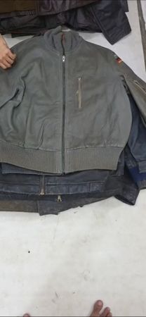 Mens vintage french pilot leather jackets