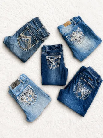 Y2K stylish bootcut jeans