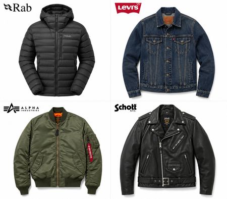 Mixed premium branded jackets