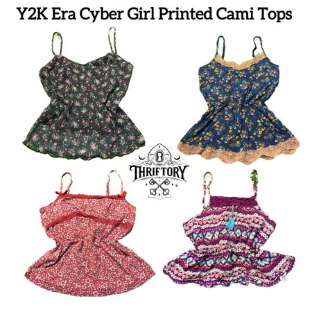 Y2K European Girl Printed Cami Tops TY-113