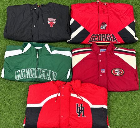 NHL NBA NFL pro sports quilted jackets
