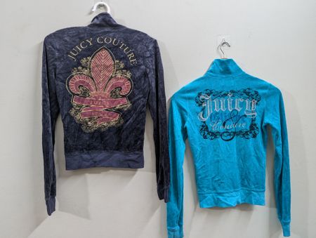 Juicy Couture Velour Zip-Up Jackets – Mixed Colours & Styles