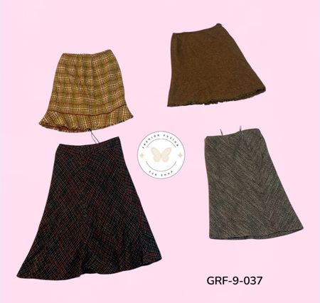 Y2K Wool Skirts | Vintage Women’s Wool Skirt Collection (GRF-9-037)