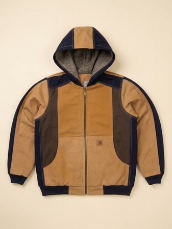 Upcycled Carhartt Patchwork hoodie (Dc-10-179)