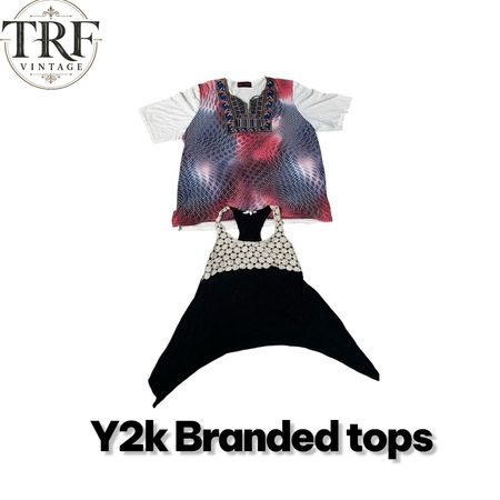 Banded y2k tops# 127