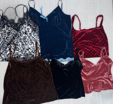 Velvet camisole