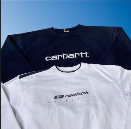Sweat-shirt Mix à col ras du cou