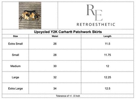 Jupes mini en patchwork Carhartt recyclées