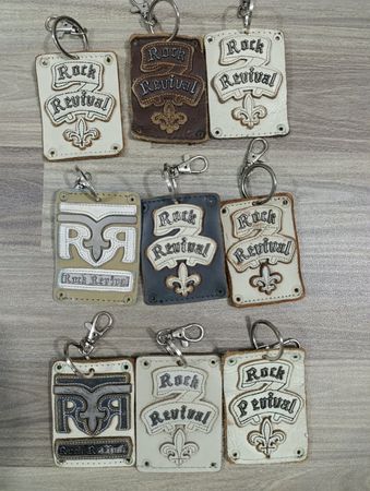 HD1565 Upcycled Rock Revival Key Chains