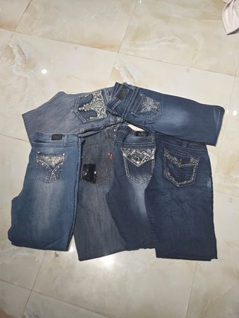 Y2K Womens Embellished/Miss me style jeans
