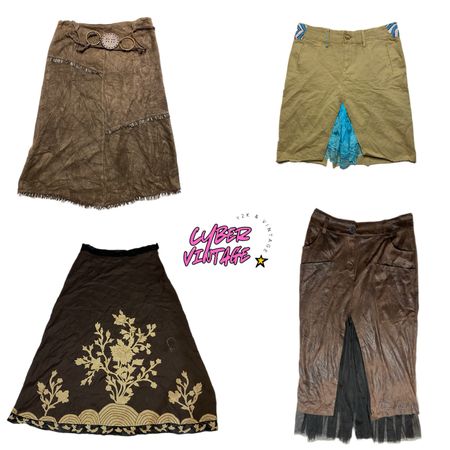 Conjunto de Saias Vintage Grunge de Fada Y2K (MH-129)