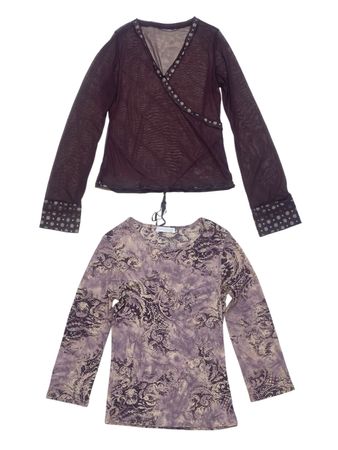 Y2K Long Sleeve Mesh & Printed Tops Mix | 12 PCS