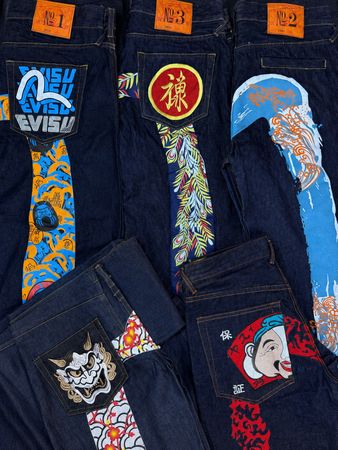 Custom handpick Evisu Jeans
