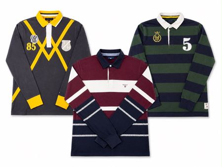 Mixed brand rugby polo