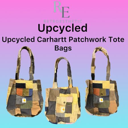 Upcycled Carhartt Patchwork Tote Bag