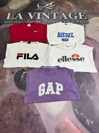Vintage retro Branded T-Shirts Mix | Y2K Graphic & Logo Tees | Wholesale Bulk