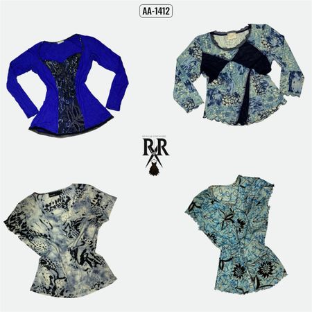Y2K Blue Hour Vibe Mix Tops (AA-1412)