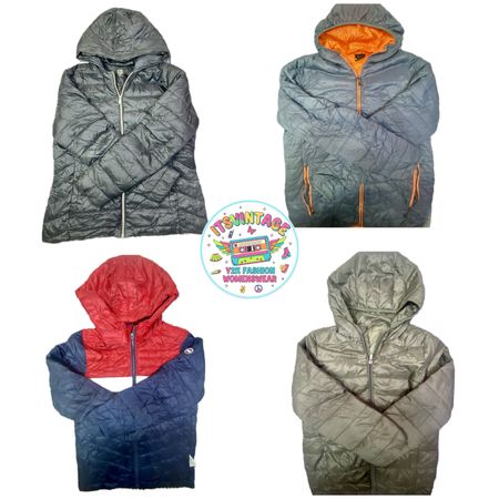 Vintage Y2K Hooded Puffer Jacket Bundle – 10pcs | VR225 🧥✨