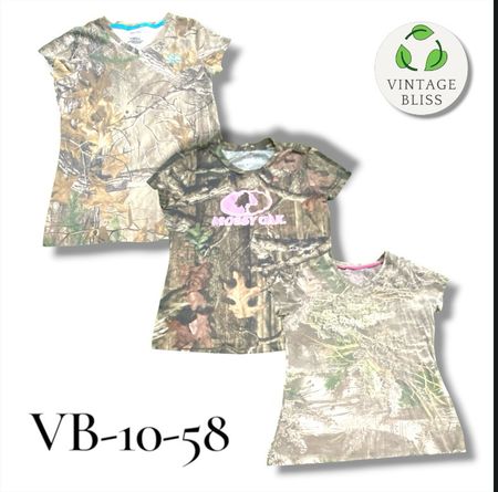 Realtree baby tee Camo T-Shirt Wholesale Bundle – Assorted Styles (VB-10-58) 12 piece