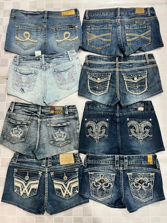 R744 Upcycled Ladies Embellished Sexy Hot Shorts