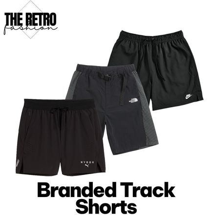 Branded Track Shorts.       #563