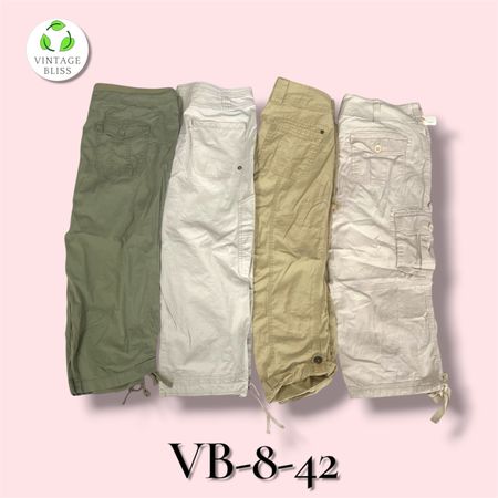 Cargo Capri  Wholesale Bundle Assorted Styles  (VB-8-42) 8 piece