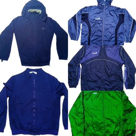 Vintage Branded Jacket Mix | JAKO, Kappa, Ellesse & Kakoi | Windbreaker, Sports & Casual Jackets | Grade A+B | Wholesale Bundle 9 pieces