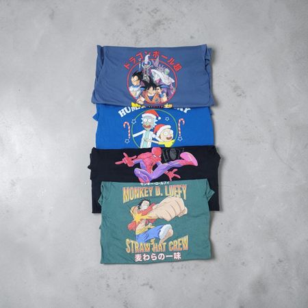 Anime and cartoon print t-shirts RR#06