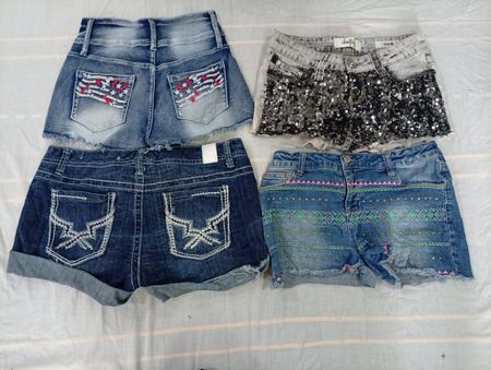 CR10595 Y2K Mini Denim Shorts