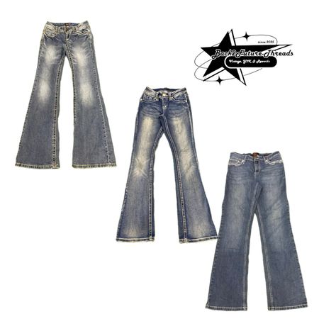 Jeans in denim Y2k Paris Hilton Era Girl B2F-088