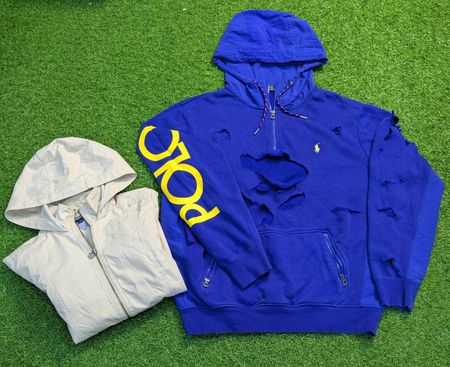 7986 : Ralph Lauren, Tommy Hilfiger, Lacoste, Hoodie and Jacket.