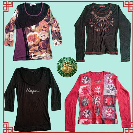 Trendy Y2K Ladies Blouse Tops Lot Vintage Aesthetic Fashion Wholesale Bundle