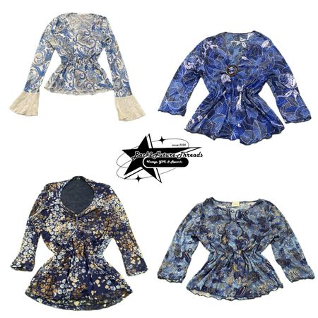 Y2k Nature Vibe Girl Blusa de Manga Longa B2F-118