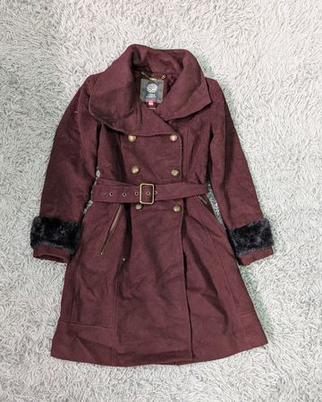 **Y2K Wool Long Trench Coat – Women’s Outerwear