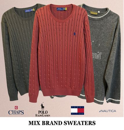 Branded Sweaters including Ralph Lauren and Tommy