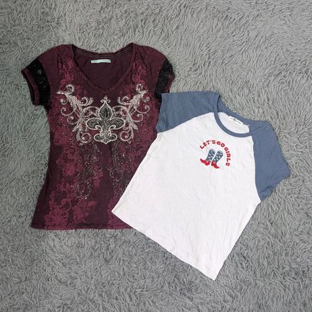 ***Y2K Baby Tees – Cute Graphic & Fitted Tops