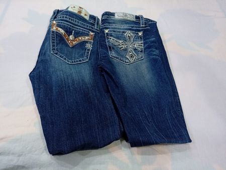 CR11301 Vintage Miss Me Flare and Straight Jeans