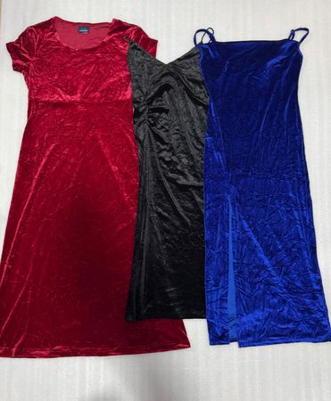 velvet long dress