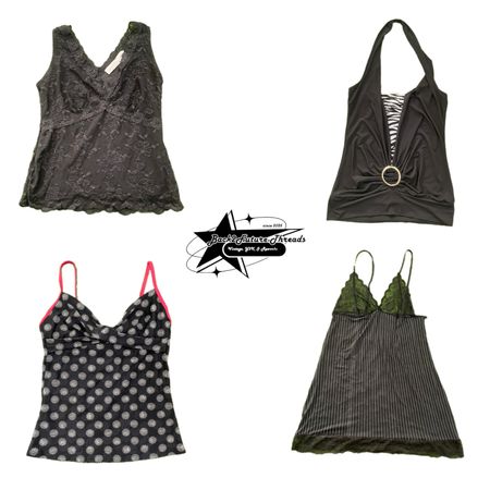 Y2k Gothic Vibe Girl Cami Top B2F-195