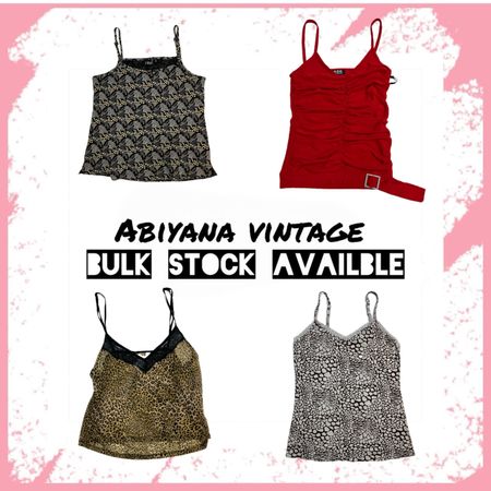 Y2K Cami Tops – Leopard, Ruched & Animal Print-AV-135