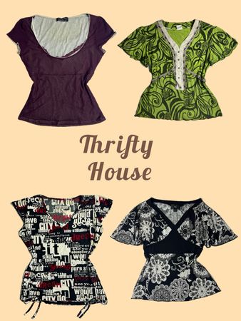 Y2K Boho Fairy Grunge Tops Assortment(TH/544)