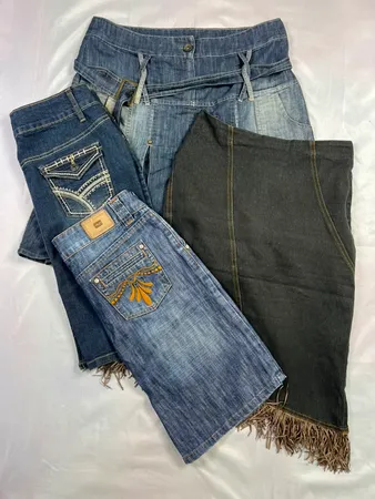 Jupes en denim non marquées