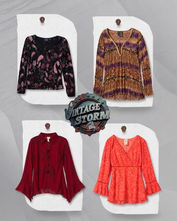 Y2K Grunge-Bluse