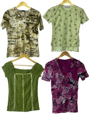 Vintage Y2K Tops Mix Bundle Blusen-Kollektion
