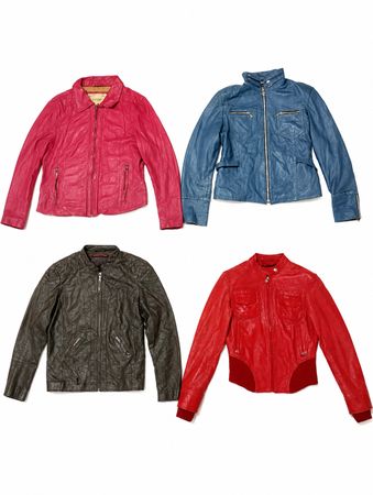 Vestes en cuir vintage authentiques Premium Y2K