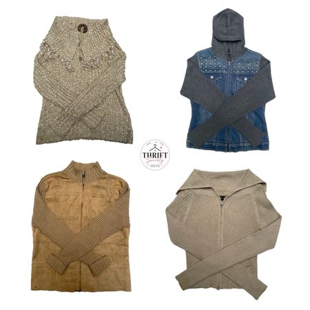 Vintage Strick- und Denim-Pullover-Kollektion ( TS-066 )
