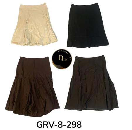 8. Jupe en coton A-Line pour femmes – Look vintage Y2K premium. (GRV-8-298)
