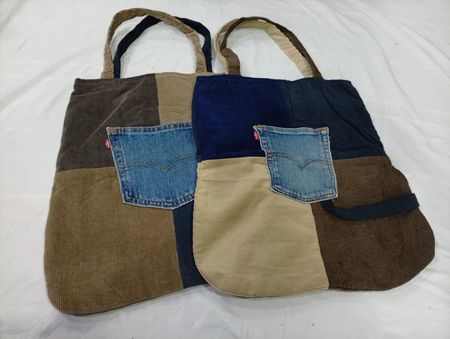 CR11088 Upcycled Levi’s Corduroy Bags