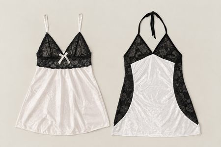 Pure silk slip dresses